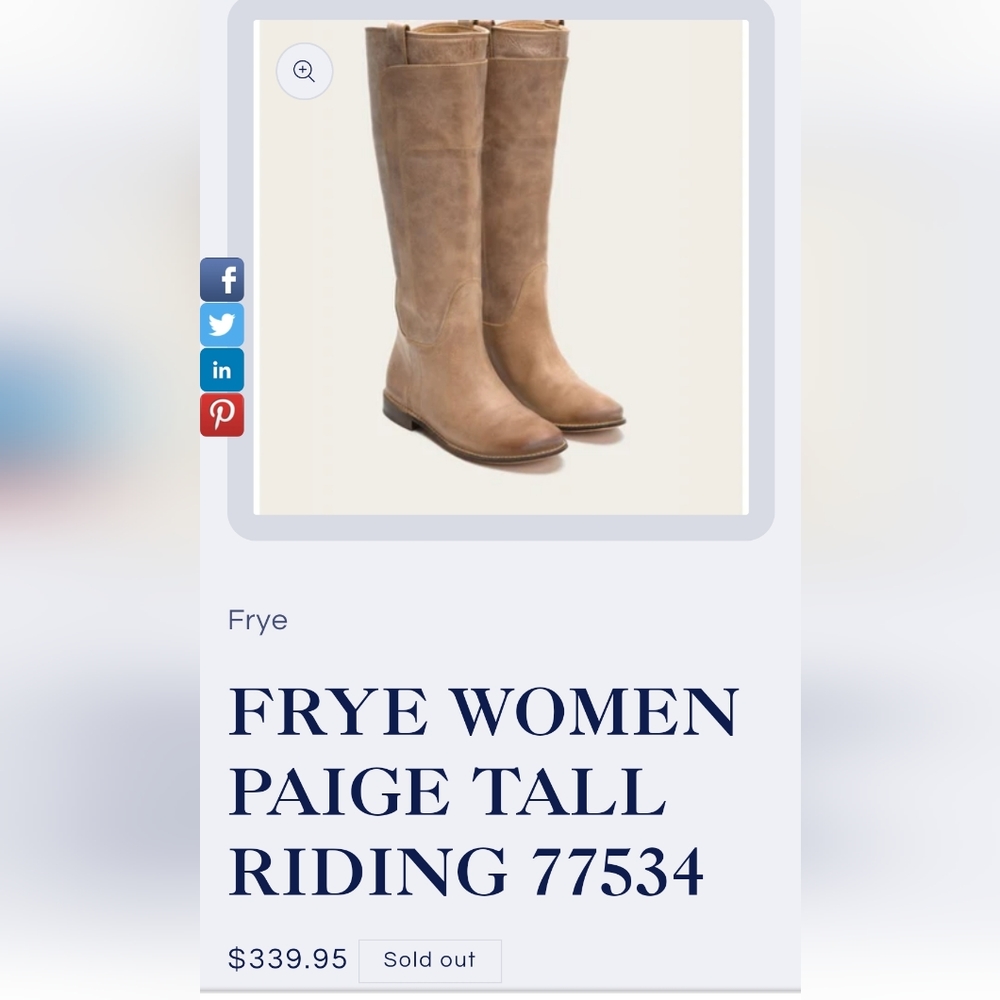 Frye boots women's size 6